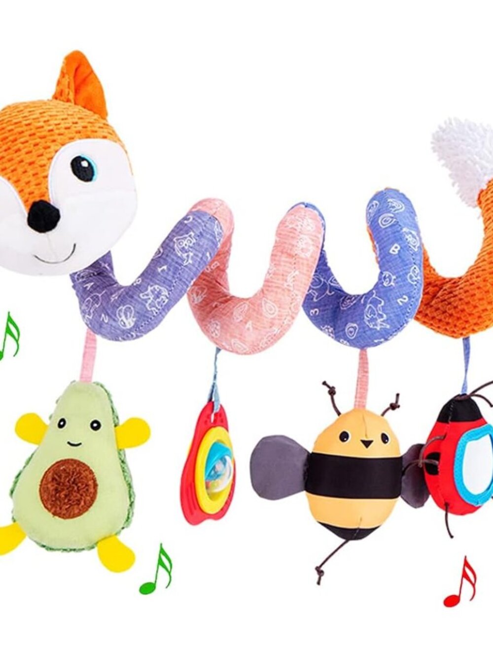 Car Seat Toys for Infants, Musical Sensory Hanging Baby Toys Mobile